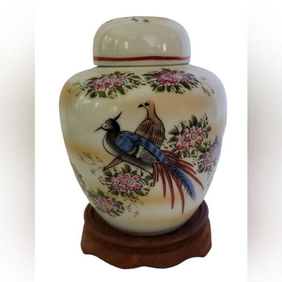 Ginger Jar w/Stand  - Picture 1 of 11